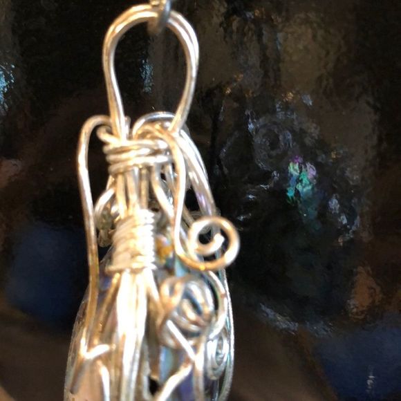 Sterling silver handmade alabaster chunky chain - Picture 8 of 12